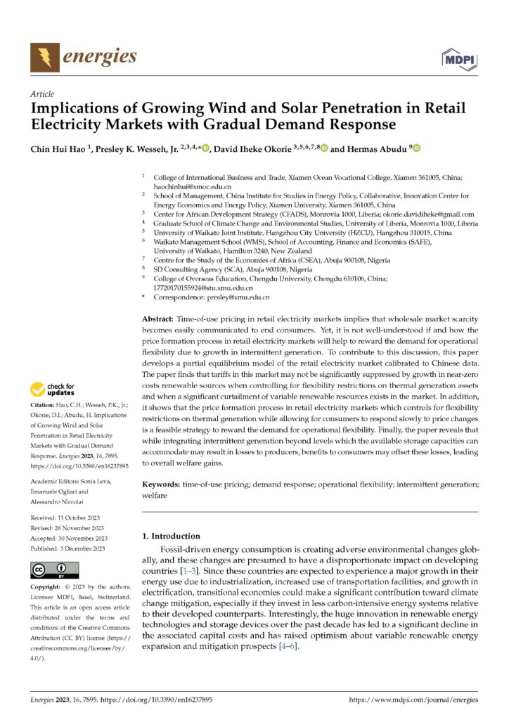 Implications of Growing Wind and Solar Penetration in RetailElectricity Markets with Gradual Demand Response