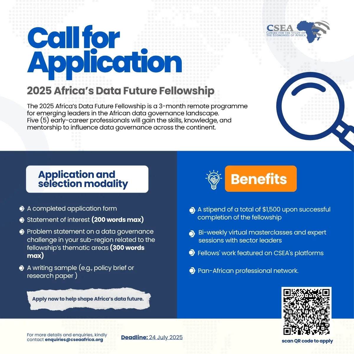 Call for Application: 2025 Africa’s Data Future Fellowship