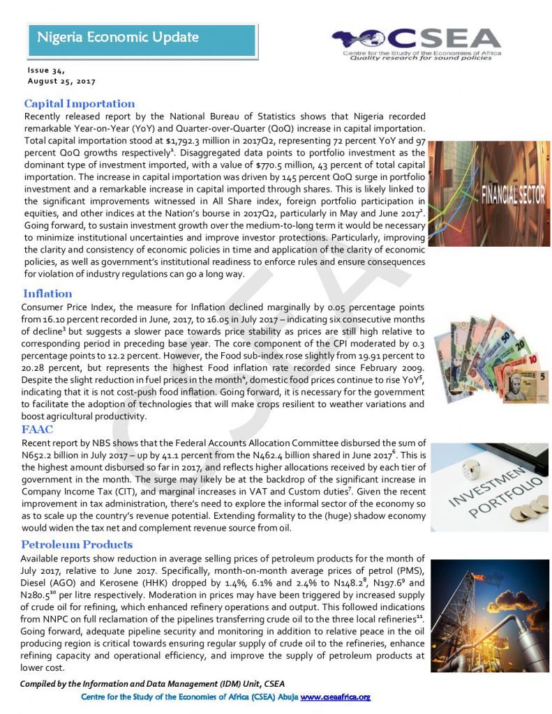 Nigeria Economic Update               (Issue 34)