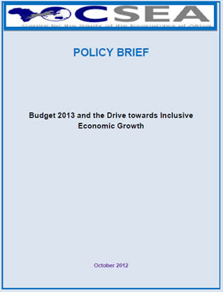 Budget 2013 And The Drive Towards Inclusive Economic Growth