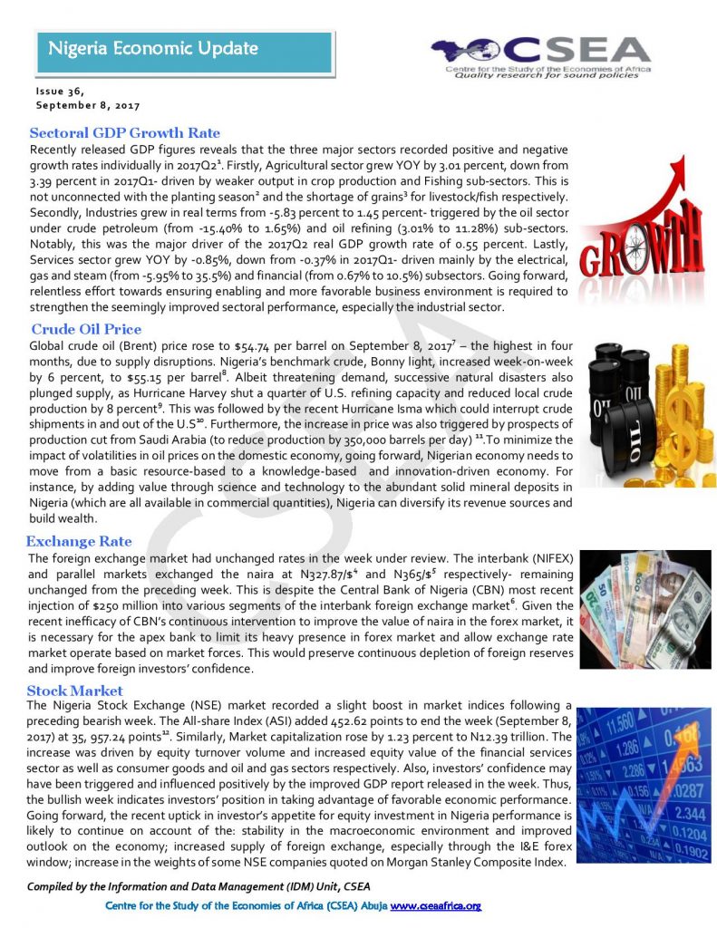 Nigeria Economic Update  (Issue 36)