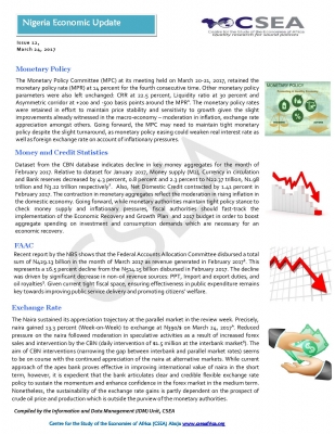 Nigeria Economic Update (Issue 12)