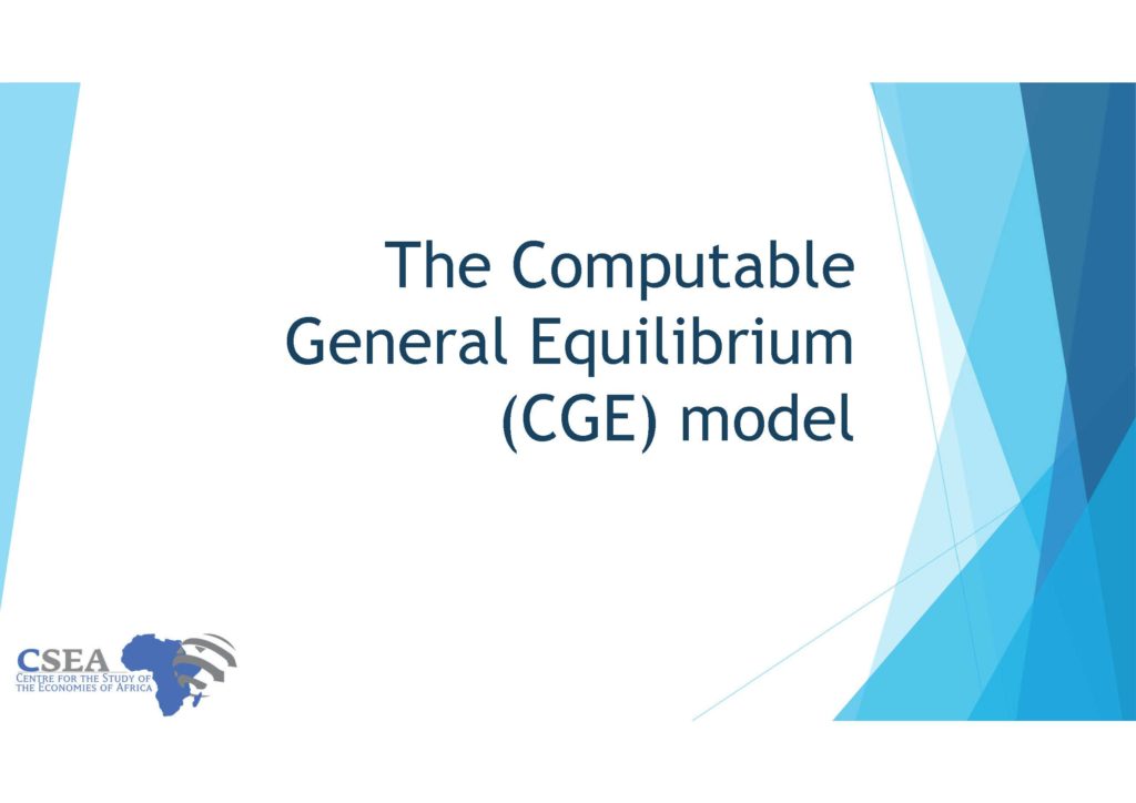 The Computable General Equilibrium (CGE) model