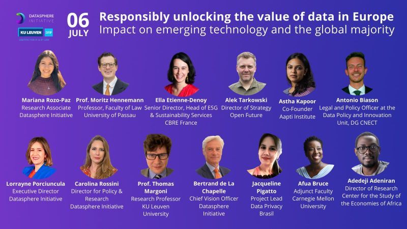 Responsibly unlocking the value of data in Europe : Impact on emerging technology and the global majority